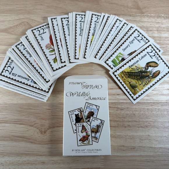 Other - Vintage Wildlife America Trading Card Set, Complete, 1991 Stamp Pictures